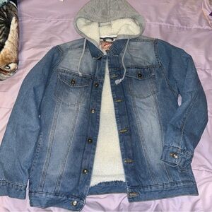 Brooklyn cloth jean jacket sherpa inside
